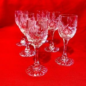 Crystal Cordial Glasses